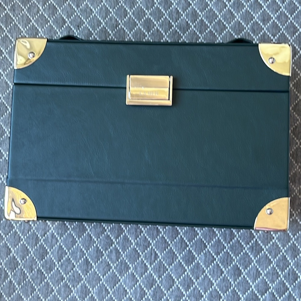 NWT La Mer Limited Edition Vanity Case Trunk Jewelry Box -- Emerald - Picture 3 of 12
